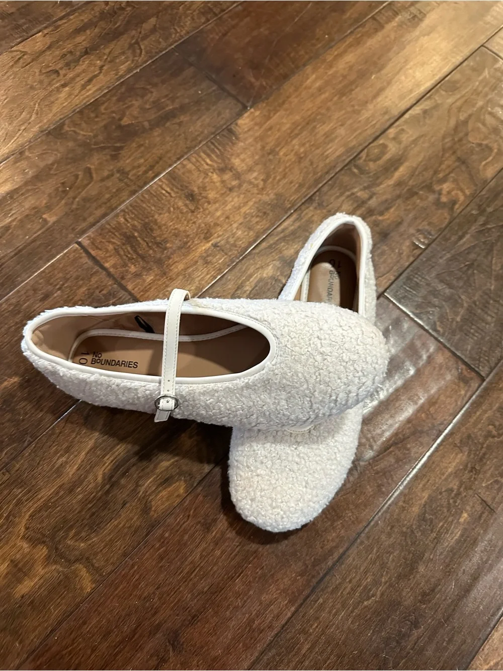 No Boundaries Cream Mary Jane Ballet Flats for Kids